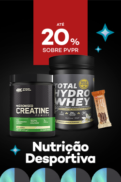 Nutri&ccedil;&atilde;o Desportiva com destaque promocional de  at&eacute; 25% sobre pre&ccedil;o de Venda ao P&uacute;blico Recomendado